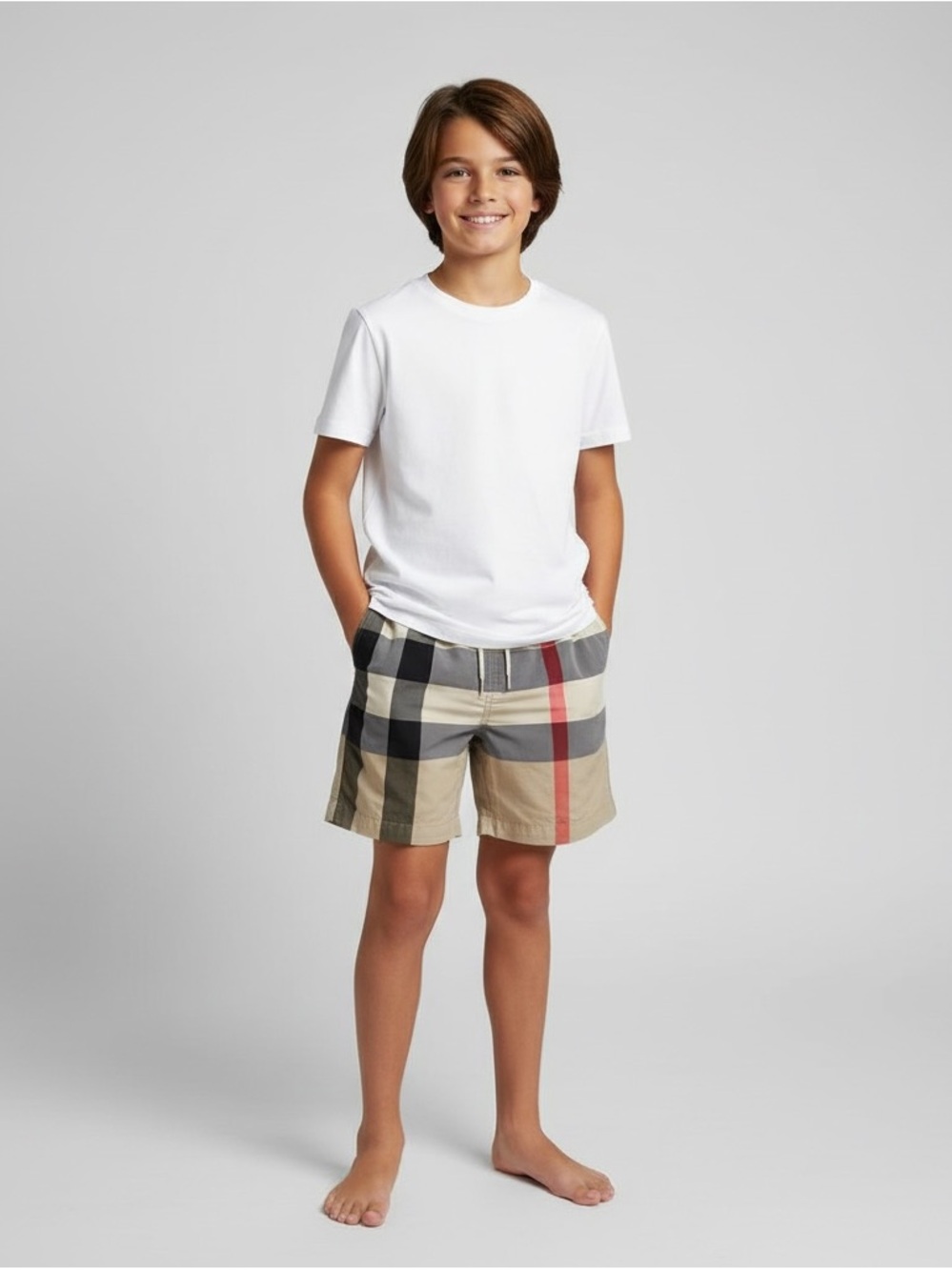 Burberry Check Kids Swim Shorts